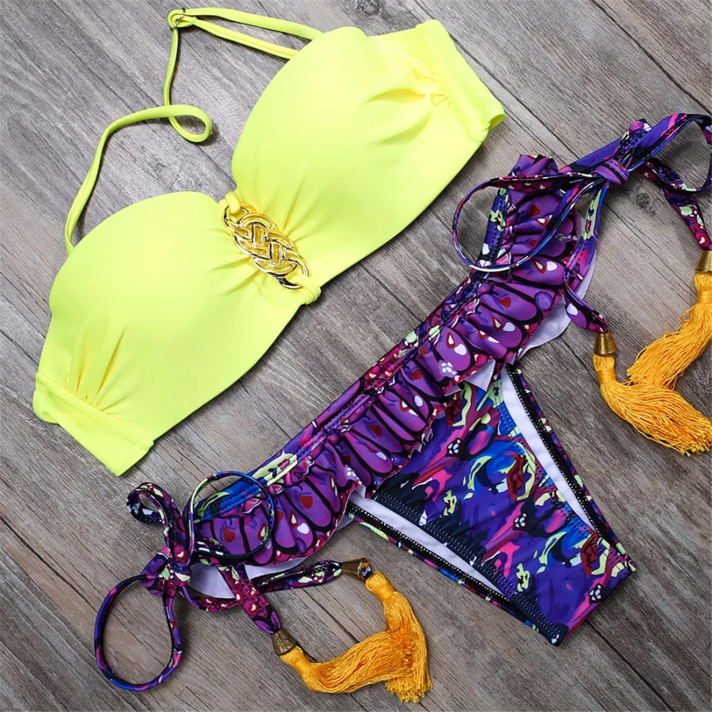 

BANDEA summer Push Up Bikini Beach Swimwear Ladies swimsuit women swimsuit bathing suit bikini brazilian maillot de bain HA824