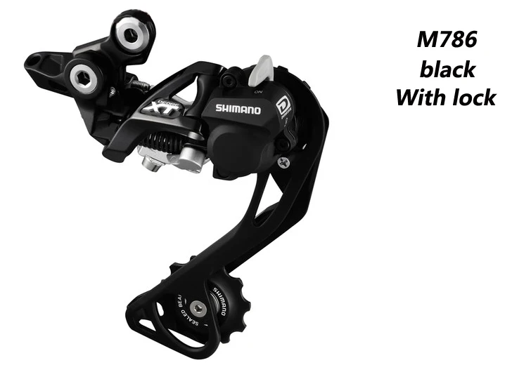 M786 with lock black SHIMANO Deore XT MTB горная велосипедная передача задний переключатель переключения передач запчасти для велосипеда Аксессуары для велосипеда RD-M786 скорость 10/30 - Цвет: M786 with lock black
