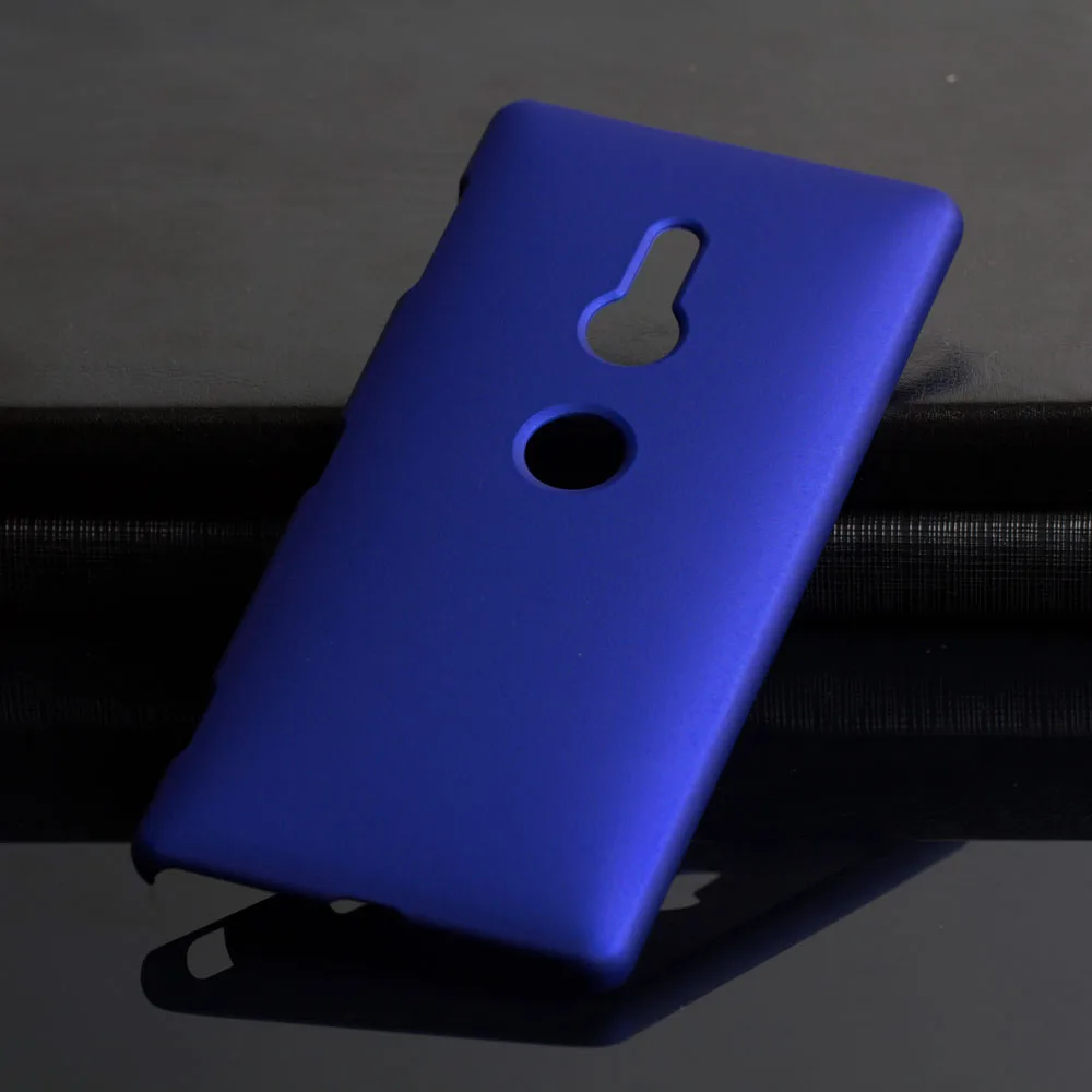 Пластик Coque 5.7For sony Xperia Xz2 чехол для sony Xperia Xz2 Xz 2 Dual H8216 H8266 H8296 телефона чехол-лента на заднюю панель - Цвет: Blue
