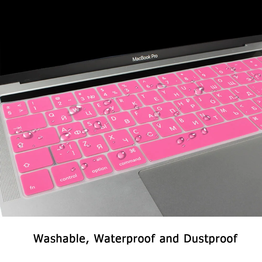 Чехол для русской раскладки клавиатуры силиконовый чехол нового Macbook Pro 13 15