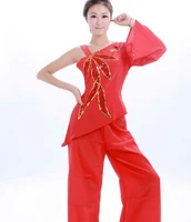 fire like youth paillette yonger dance costume fan and umbrella dance costume