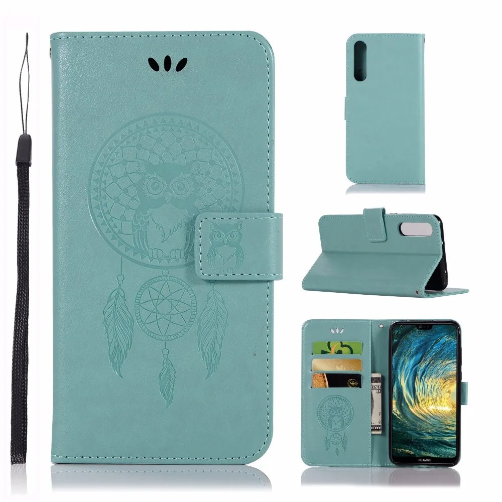 Искусственная кожа флип Folio cover для huawei p20 pro чехол с подставкой просмотр карты