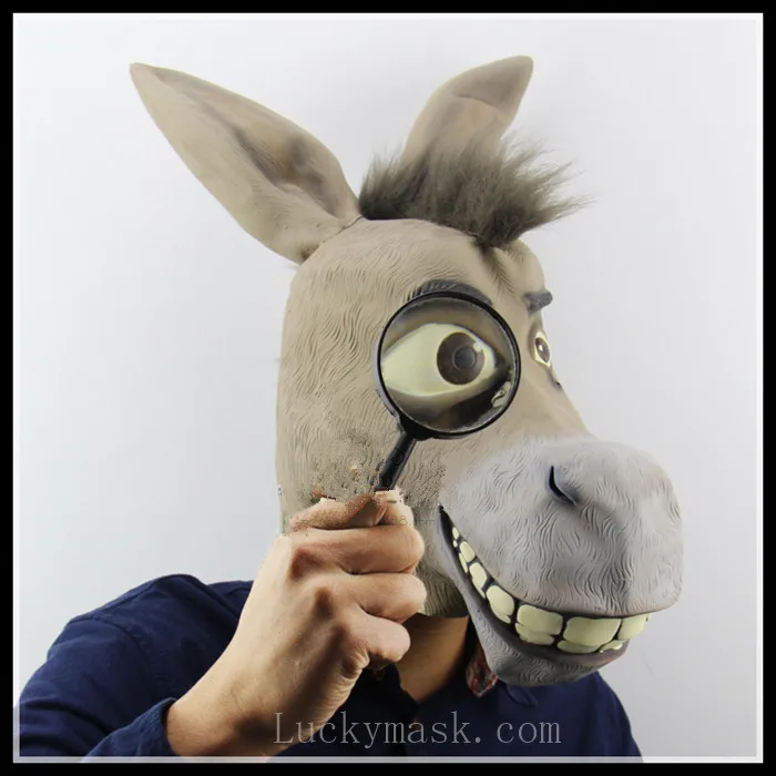 Хэллоуин вечерние Косплэй моделирование осел маска HalloweenCostume реквизит Танцы