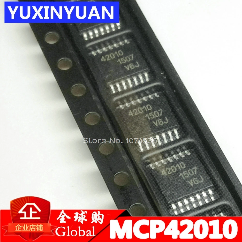 TSSOP14 42010/ST MCP42010 цифровой потенциометр 5 шт./лот с интерфейсом SPI|digital potentiometer|potentiometer