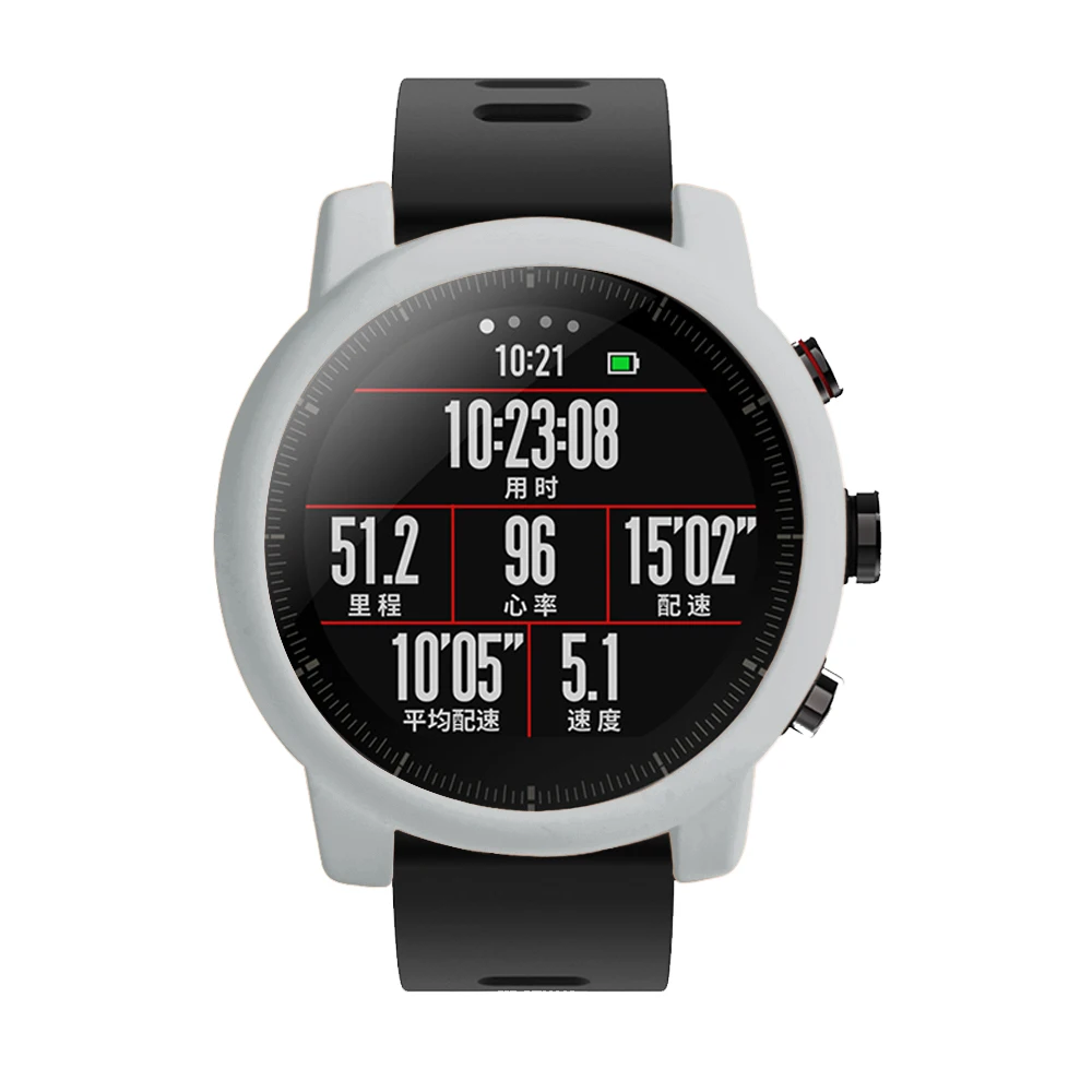 Защитный чехол для Xiaomi Huami Amazfit 2/2 S Stratos Full Frame мягкий силиконовый защитный чехол для новых часов 2 stratos