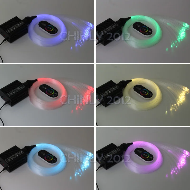 16 Вт RGB сенсорный дистанционный светодиодный волоконно оптический светильник