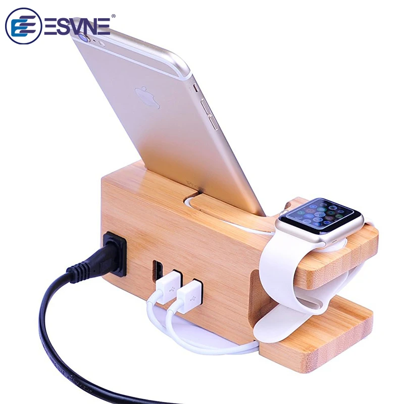 ESVNE 3-port 15 W 3A usb зарядная станция Поддержка зарядное устройство для сотовых Телефонов Держатель подставка адаптер для iPhone X XS XR iPad Apple Watch