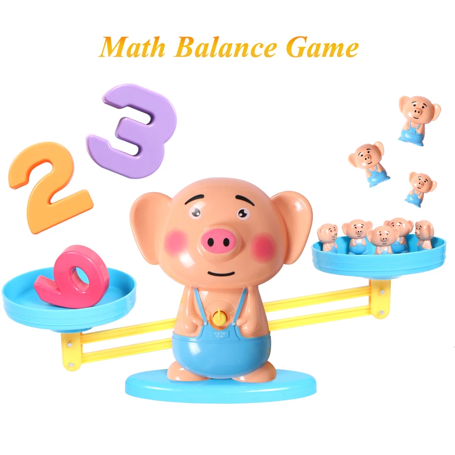 Настольная игра Math Match Детские обучающие игрушки с котом обезьяны балансирующие