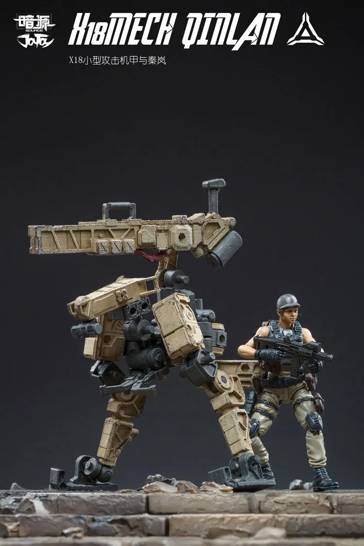 Экшн фигурка JOYTOY 1/25 солдаты QINLAN и робот подарок бесплатная доставка|Игровые