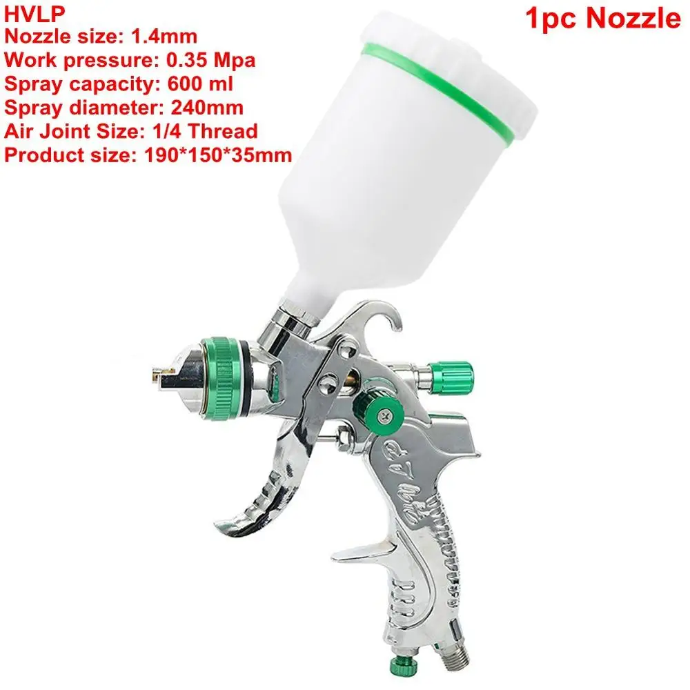 1pc Nozzle 1,4/1,7/2,0 мм сопло Mini Air Краски HVLP пистолет мини воздуха Краски спрей Пистолеты Аэрограф Для Краски ing автомобиля Аэрограф распыления - Цвет: 1pc Nozzle