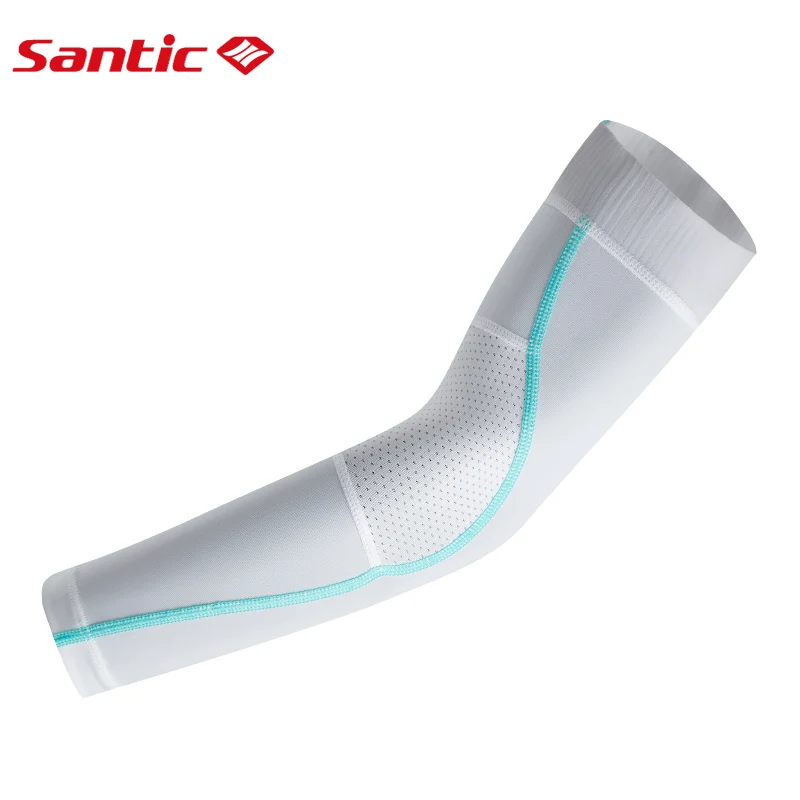 Santic велосипедные гетры для рук, прохладное ощущение, защита от ультрафиолета, для спорта на открытом воздухе, баскетбола, бейсбола, рукава для рук, Азия, S-XL, 7C08019