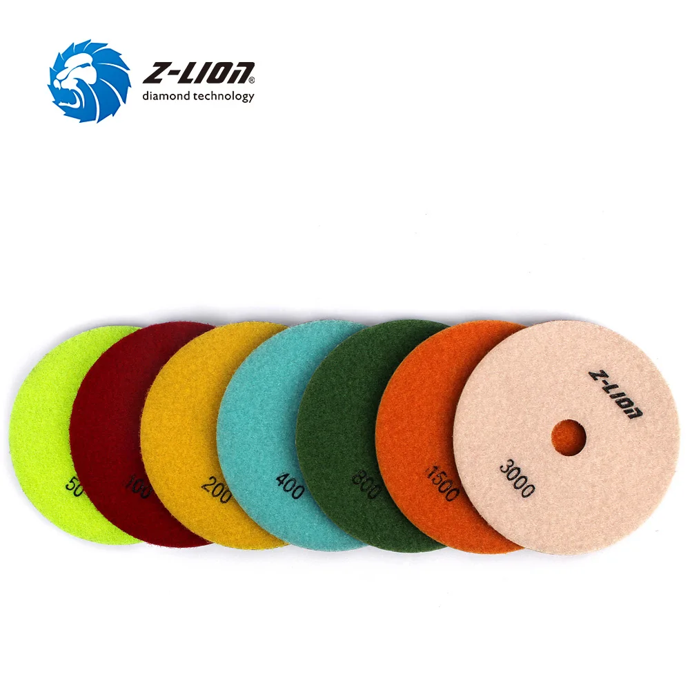 Z LION 5 шт. полировальные диски диаметром дюймов 125 мм|125mm polishing pad|polishing paddiamond floor |