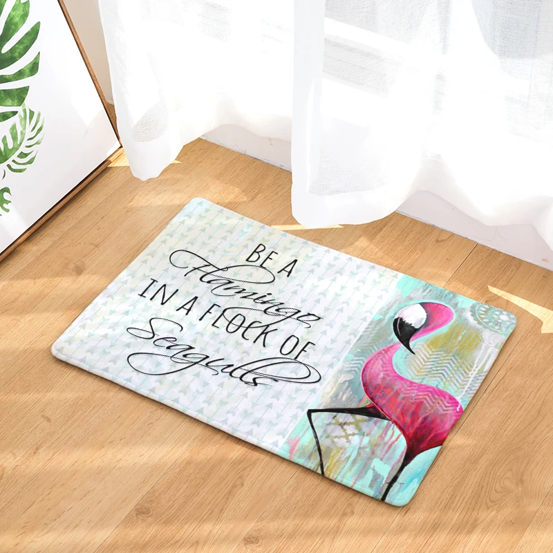 Новинка 2017 коврики с принтом фламинго для ванной кухни ковры кошек коврик