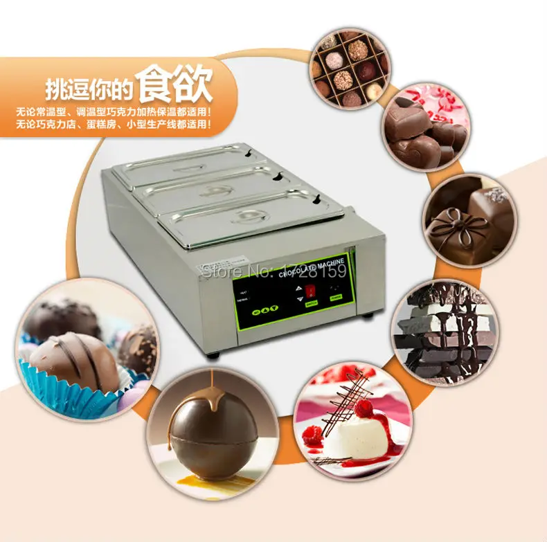 Высококачественный коммерческий кастрюля для таяния шоколада из нержавеющей