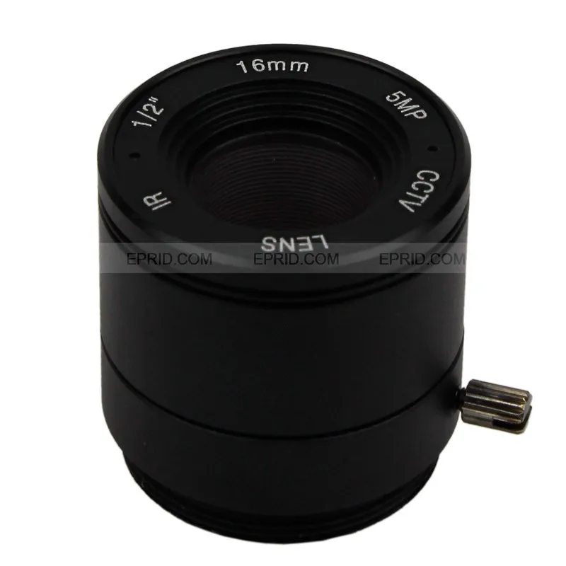 

5MP 1/2" 16mm F2.0 CS Mount CCTV Fixed IRIS Lens for HD IP Camera