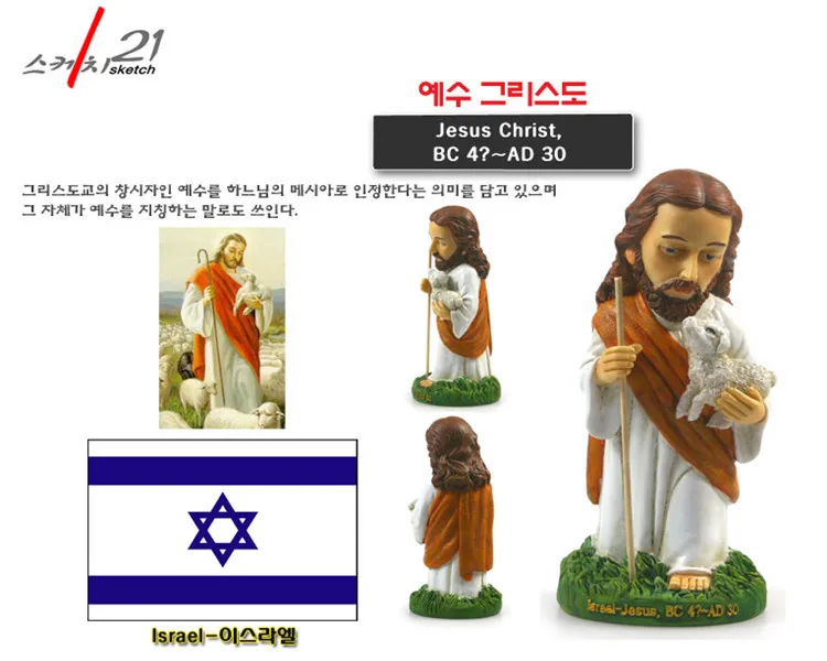 Статуэтка Христа и Иисуса из смолы ручной работы украшение для дома офиса