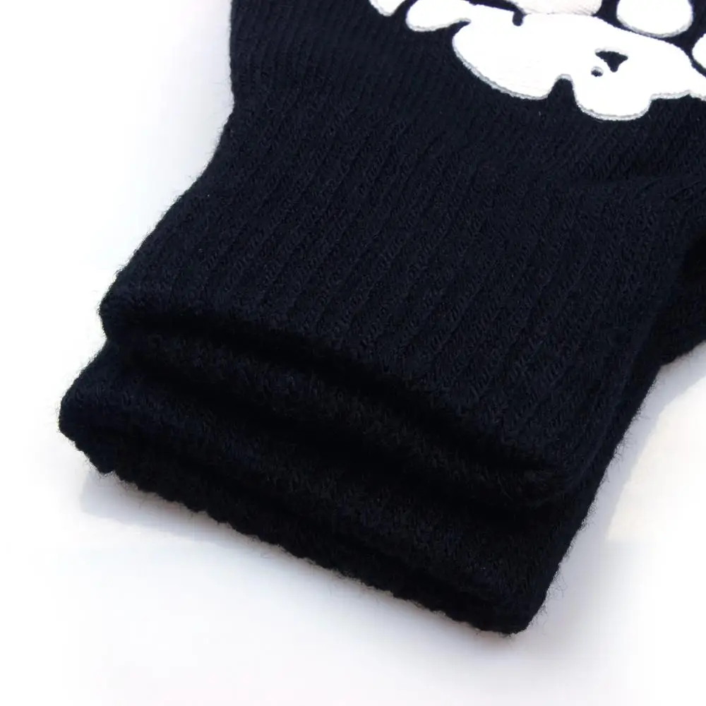 Пара зимних теплых перчаток на Хеллоуин Рождество скелет забавные перчатки с