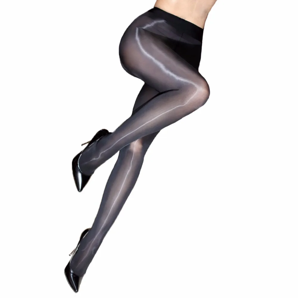 

Woman Oil Shiny Pantyhose Women Sheer Sexy Tights Fantaisie See Through Strumpfhose Gloss Collant Femme Hosiery