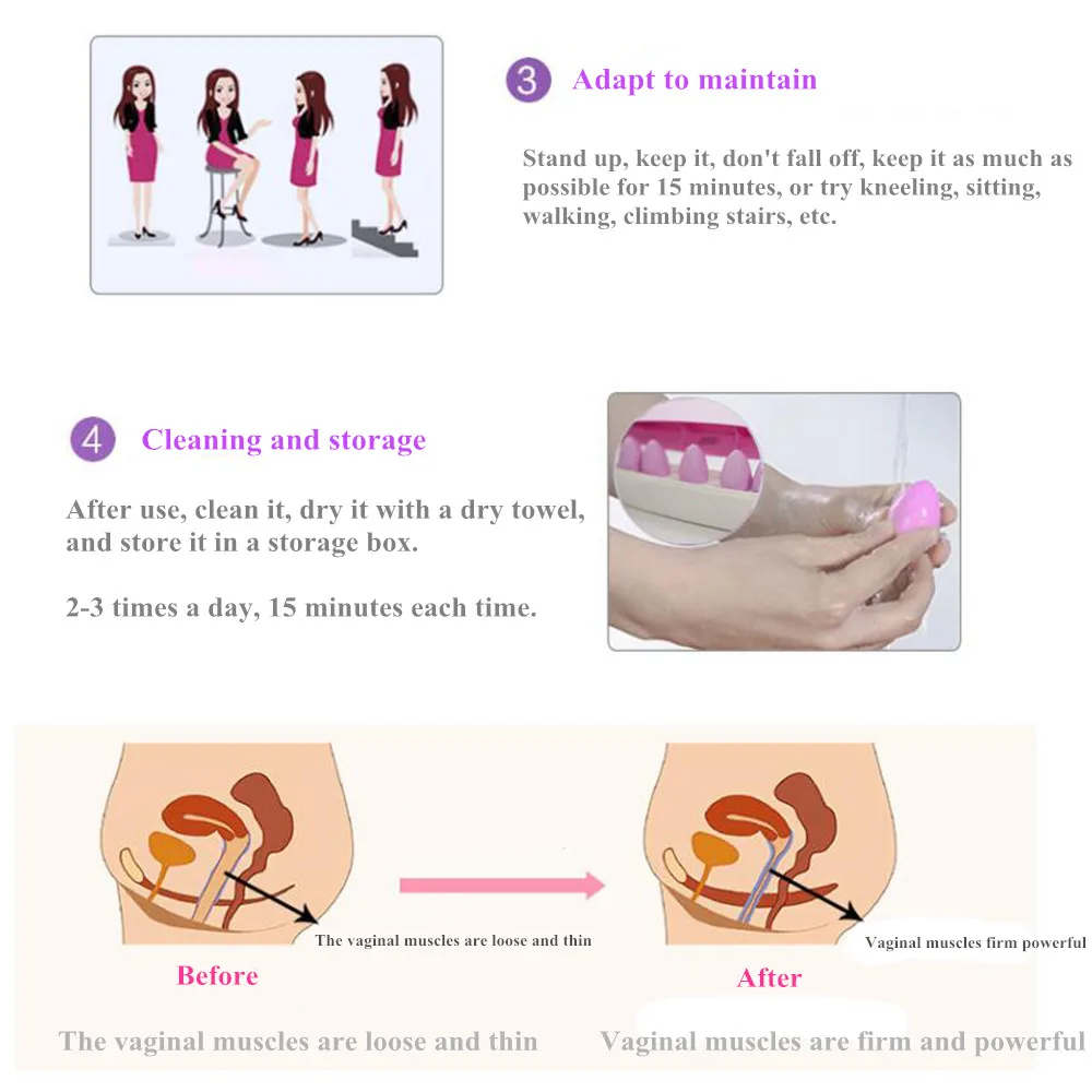 Химабм иони яйца нефрит яйцо тазового пола Кегеля вес вагинальная гантель упражнения драгоценный камень Бен Ва любовь Коро мяч