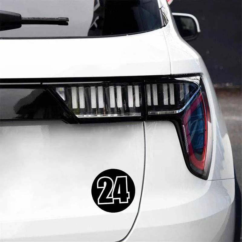 YJZT 14 см * Модный гоночный номер 24 украшение автомобильный Стайлинг Автомобильная