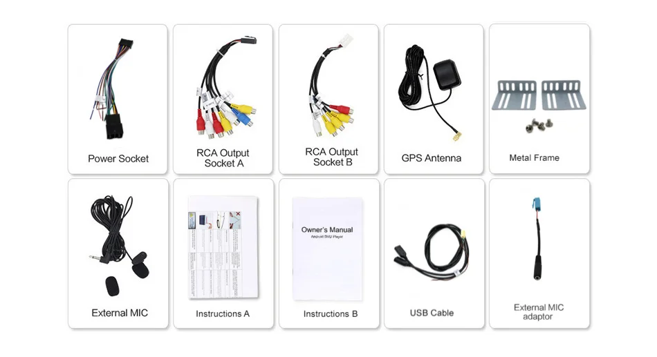 Eunavi 2 Din Восьмиядерный 10 1 ''Android 8 2G ram автомобильный ПК Радио Стерео планшет