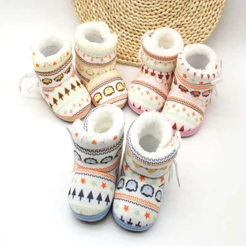 

Newborn Baby Boys Girl Kids First Walkers Shoes Infant Babe Crib Soft Bottom Striped Boots