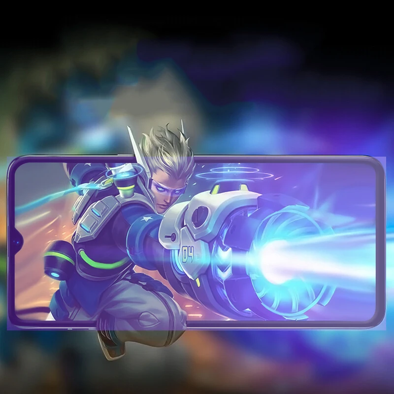 EXUNTON анти синий полное покрытие закаленное стекло 2.5D Защита экрана для OPPO R17 Pro RX17