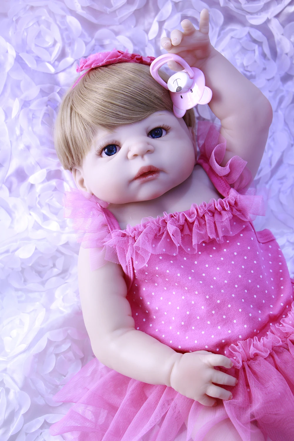 Супер красивые 55 см около 22 &quotцельные силиконовые Bebes Reborn Bonecas девочка играть