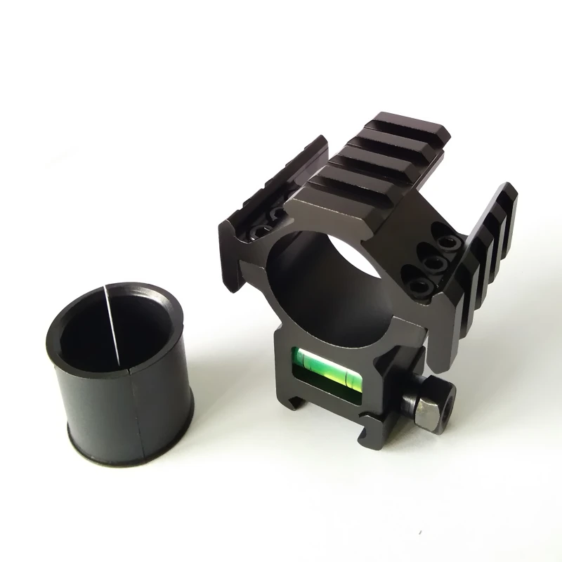 Тактический трехрельсовый баррель крепление для 30 мм Riflescope трубка 3 стороны для рельса 20 мм Weaverer Пикатинни с пузырьковым уровнем