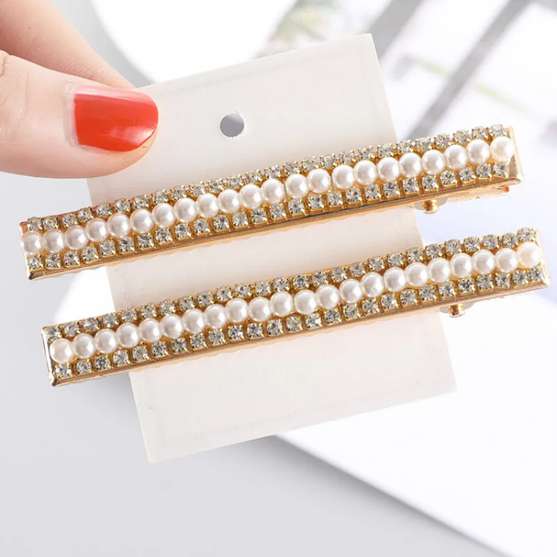 1 шт./Новинка Милая женская заколка для волос стразы простой головной убор