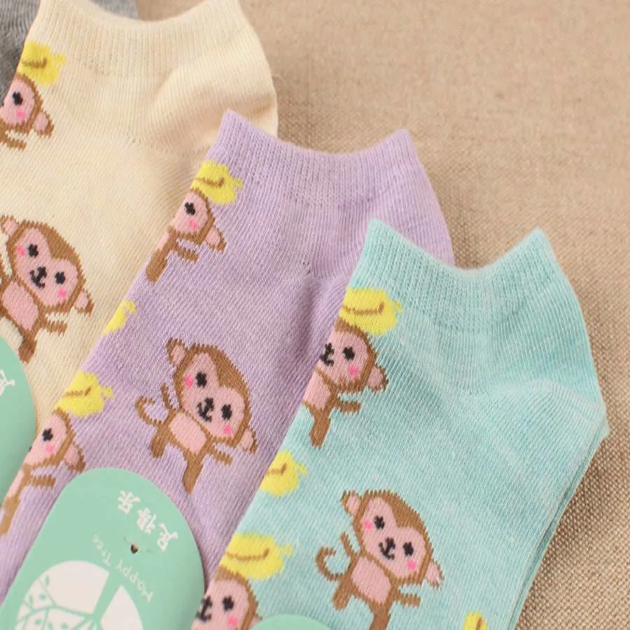 [COSPLACOOL] милые носки с мелким носком Высококачественные женские 5 цветов Новинка