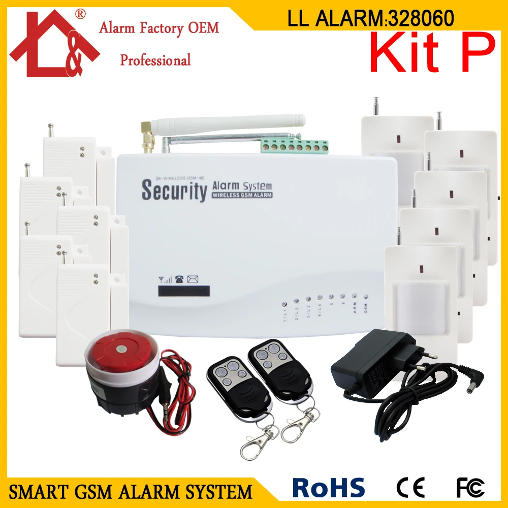 GSM беспроводная домашняя охранная сигнализация|system alarm|system securitysystem alarm gsm |