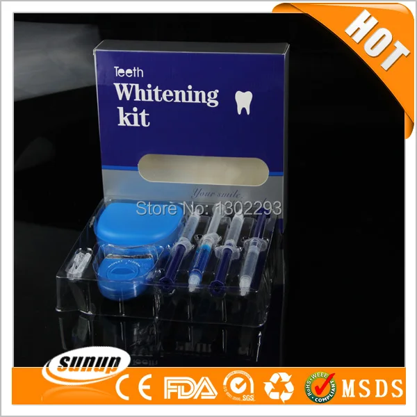 Недорогой Белый свет 0.1% CP отбеливание зубов домашний комплект для отбеливания со