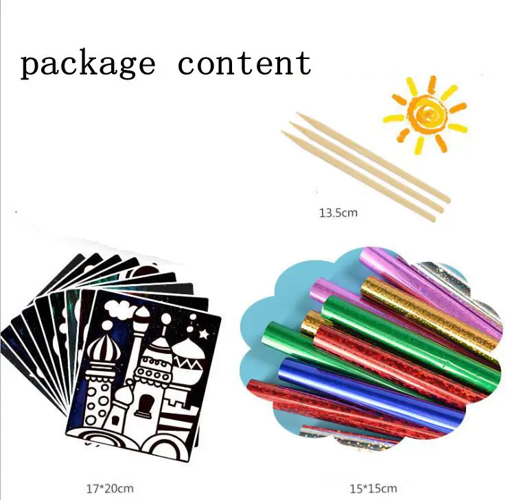

Cartoon DIY Magic Transfer Wticker Transfer Painting Crafts Toy Kids Stickers Drawing Handmade Graffiti Scratching Paper Toy