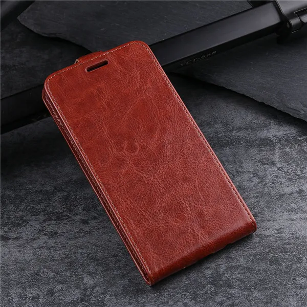 Brown JFVNSUN для samsung J7 J730 чехол Ретро кожаный+ силиконовый чехол с отделением для карт вертикальный откидной Чехол для samsung Galaxy J7 Pro Чехол - Цвет: Brown