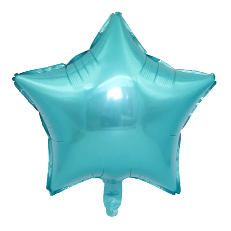 Pearl blue star ball 5 шт. детский душ 18 дюймов Розовый Белый Звездные гелиевые фольгированные шары для девочек с днем рождения принадлежности для вечеринки 1st вечерние украшения воздушный шар - Цвет: Pearl blue star ball