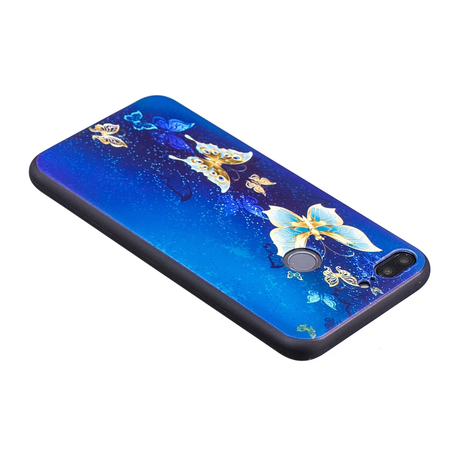 Ccdz тиснением силиконовый чехол для Huawei Honor 9 lite матовый рисунок панды Мягкие TPU