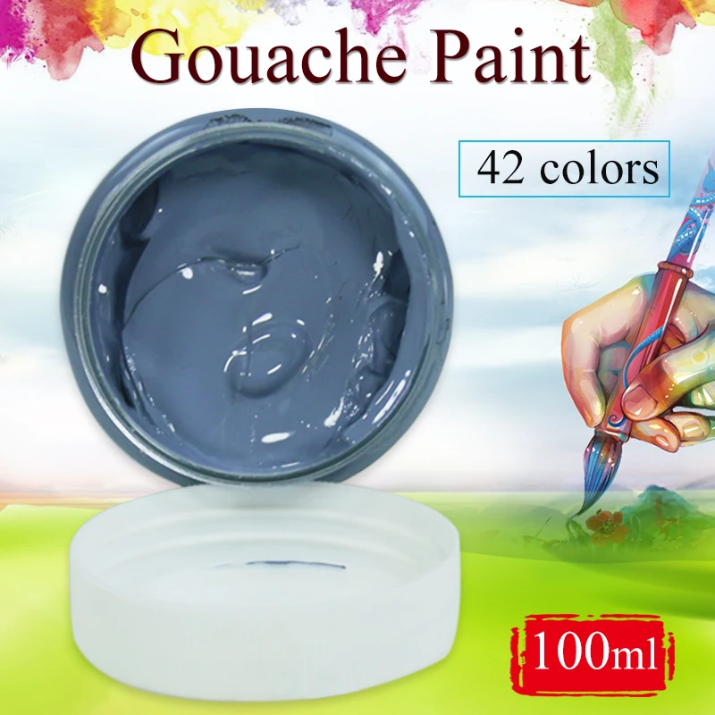 100 мл синий серый акварельные краски гуашь красочные краски|Абразивы| |