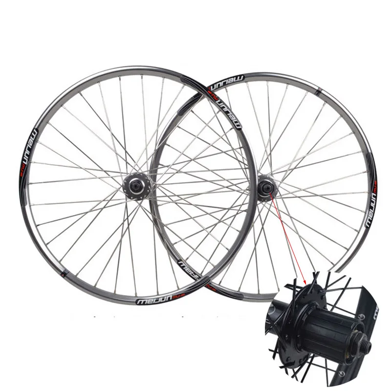 MEIJUN 26-inch 32H polished silver wheel disc brakes mountain bike spokes breaking wind flat stainless steel | Спорт и развлечения