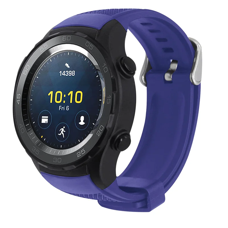 Пластиковый резиновый ремешок для часов 20 мм быстросъемный Huawei Watch 2|Ремешки