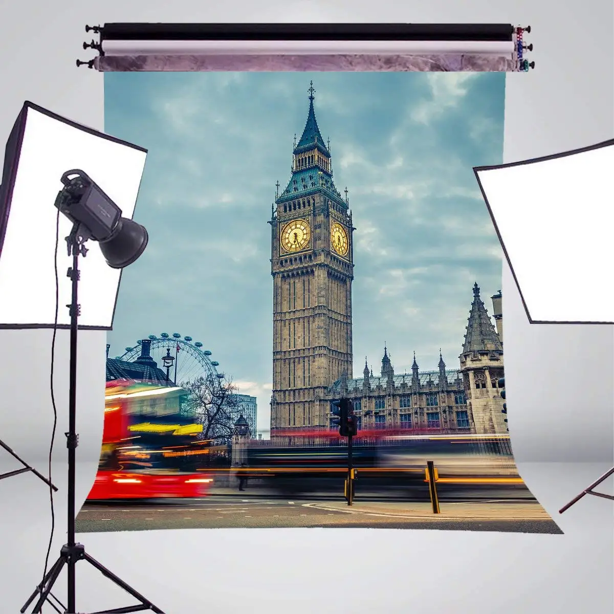 5x7ft Сумерки Великобритания Биг Бен фотография Фон Лондон архитектурный пейзаж