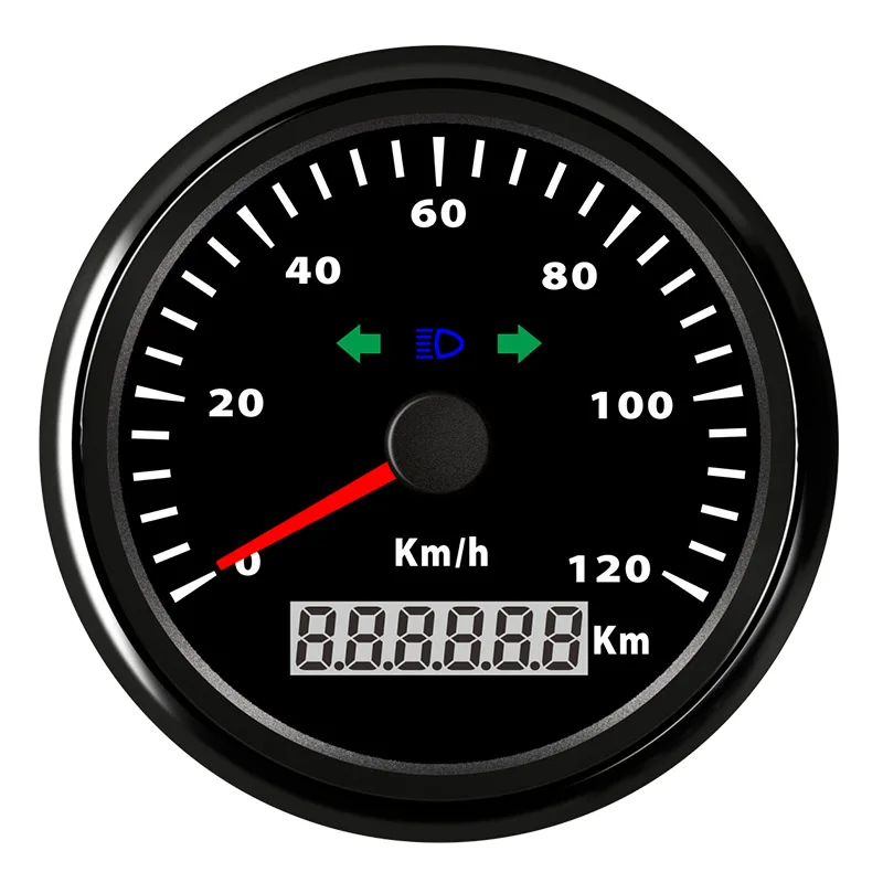 GPS Спидометр с водонепроницаемостью 120 км/ч IP67 черной панелью|Спидометры| |