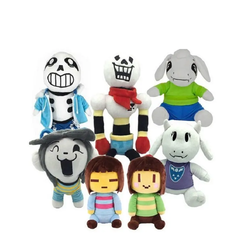 Горячие Undertale плюшевые куклы мягкая игрушка-Sans папирус Toriel азриель temmie CHARA фриск ~