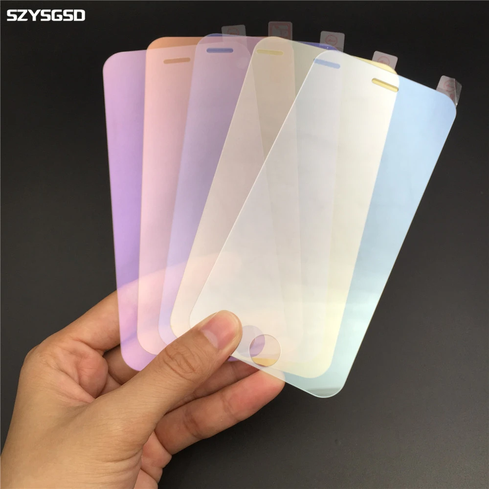 Зеркальная стеклянная пленка для Iphone 7 Plus 6 6s 5 5S защитная экрана закаленное стекло