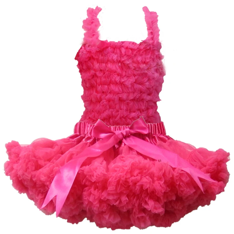 Fashion Girl Children Tutu Set Kids Pettiskirt Flower Vest Top+Fluffy Suit Girls 2pcs | Детская одежда и обувь