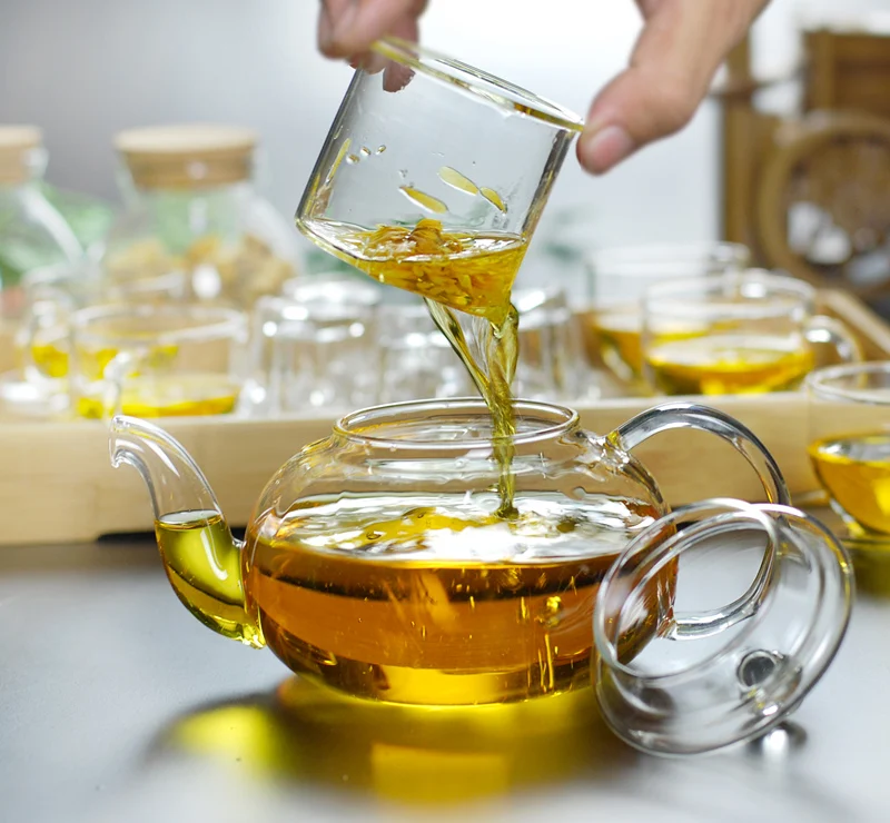 Китайский стеклянный чайник термостойкий 280 мл 600 800 1200 мл|teapot glass tea pot|teapot glassteapot