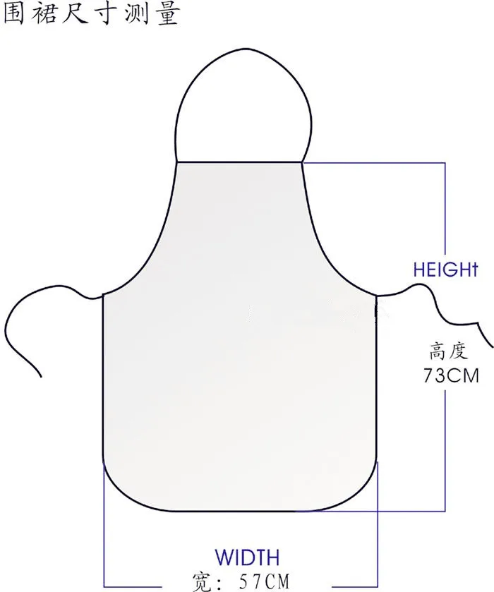 1 шт. фартук для барбекю полиэстер с милым принтом кухня приготовления пищи дома