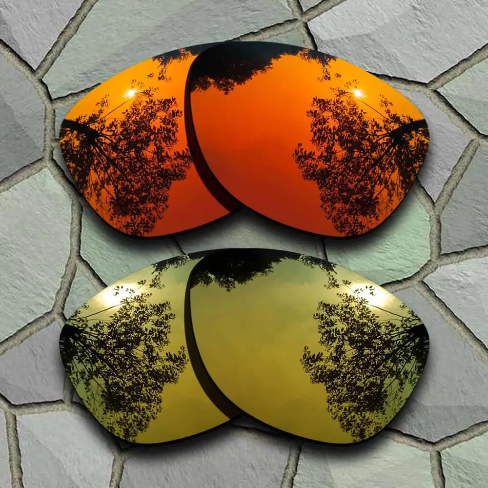 Red-Yellow Golden Солнцезащитные очки поляризованные Сменные линзы для Oakley Frogskins-сорта - Цвет линз: Red-Yellow Golden