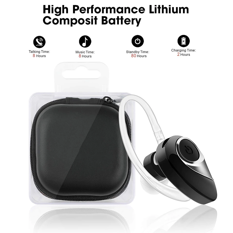 KUNXI невидимые Bluetooth наушники мини бизнес телефон спортивная Гарнитура вкладыши