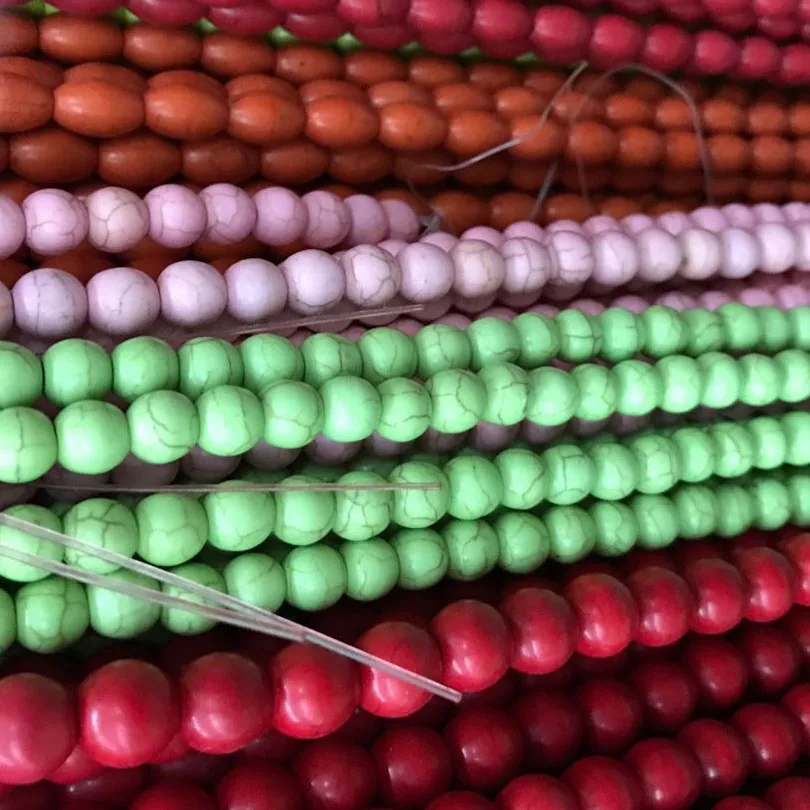 Лидер продаж оптовая продажа 8 мм разные цвета стиль Howliet круглые бусины россыпью